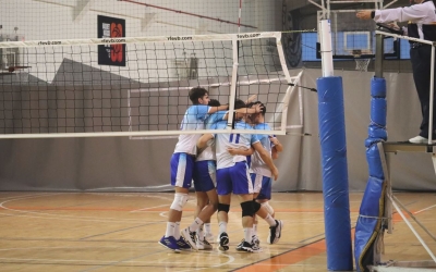 L'equip masculí del Club en un partit aquesta temporada a Les Naus | Alfred Montori